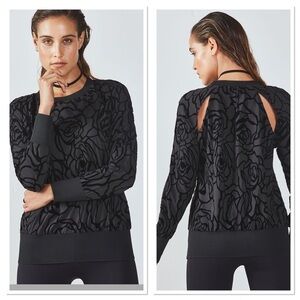 Fabletics Black Floral Top